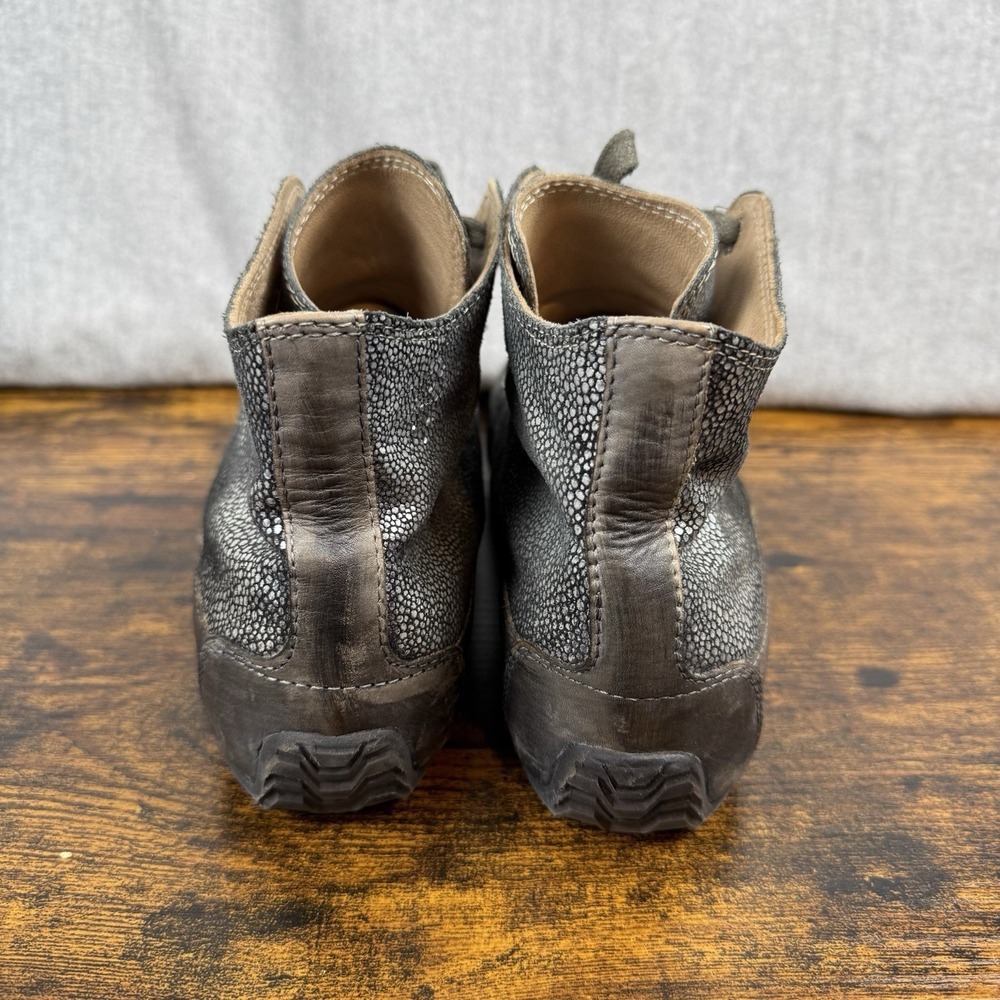 Candice‎ Cooper Dark-Gray Leather HighTop Sneakers Shoes Womens EUR 39/ US 7 - Picture 3 of 16